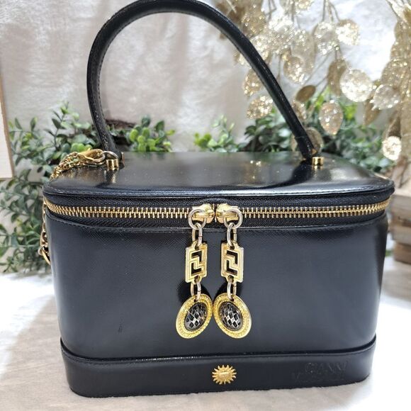 Gianni Versace Medusa Vanity Train Case with Charm Authentic GORGEOUS - Picture 4 of 17